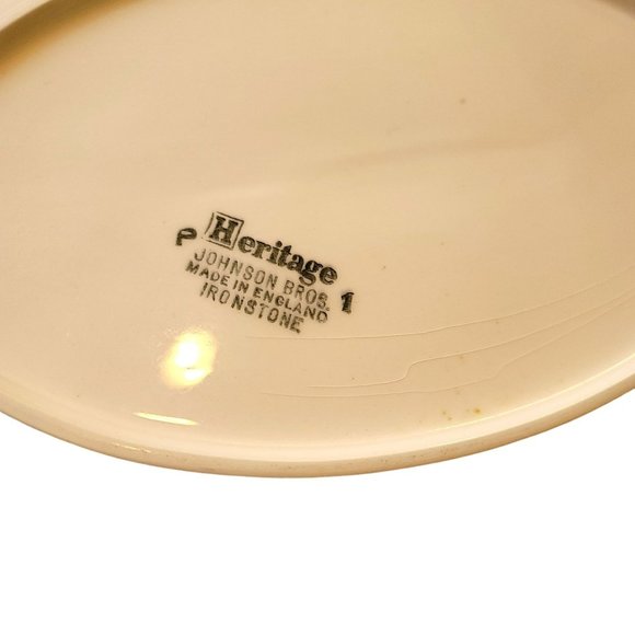 Johnson Bros. Heritage Ironstone Octagonal Oval Serving Dish England DH678 - Picture 5 of 6